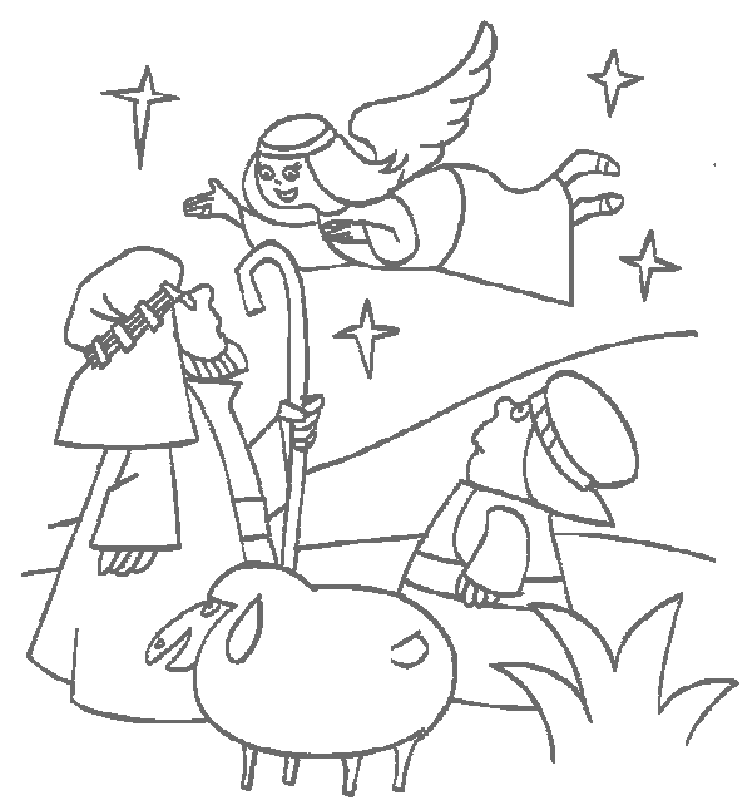 Bible Christmas Story Coloring Pages 2 | Free Printable Coloring 