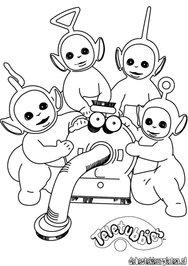 tubbies Colouring Pages