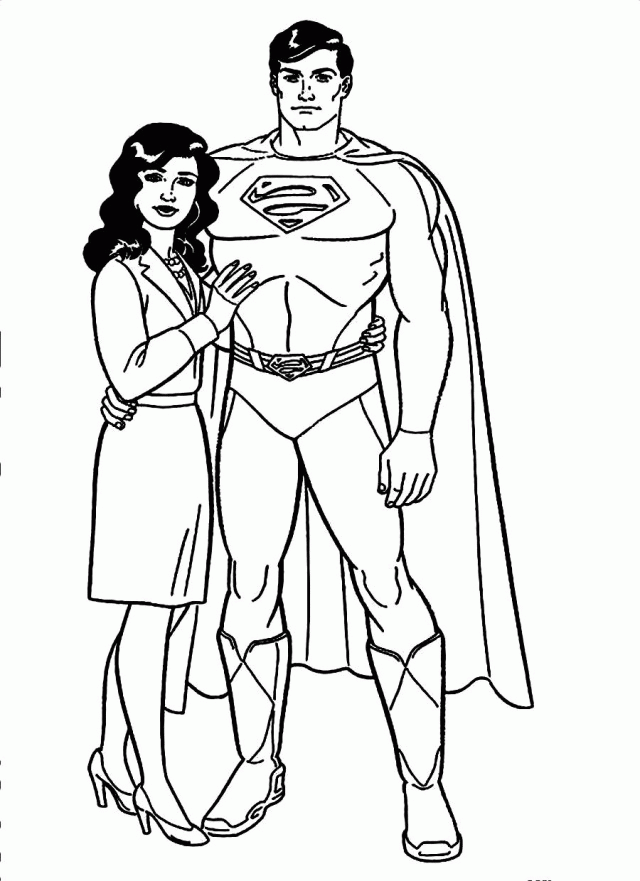 Download Lois Lane Taking Picture With Superman Coloring Pages Or 