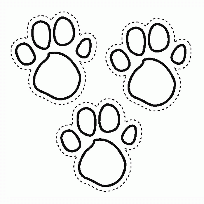 Blues Print Foot Blues Clues Coloring Page - TV Show Coloring 