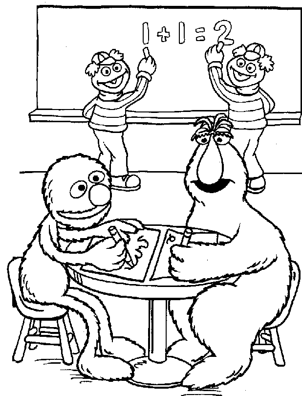 Attractive and Educative Sesame Street Coloring Pages | Printable 