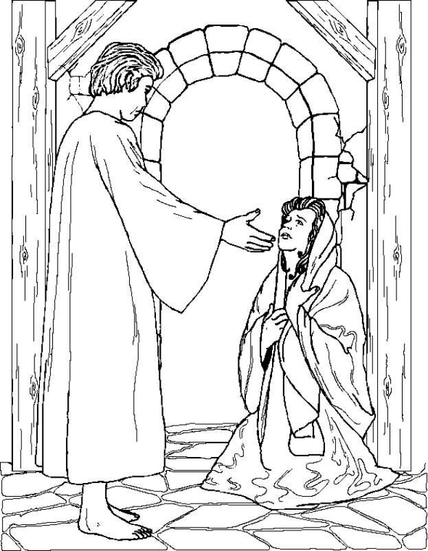 Mary-coloring-16 | Free Coloring Page Site
