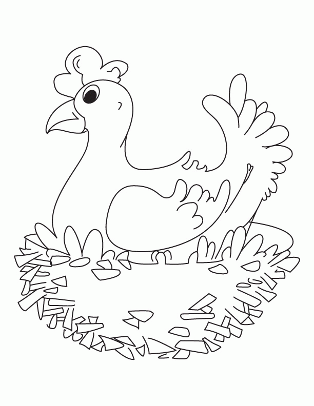 My sweet home hen coloring pages | Download Free My sweet home hen 