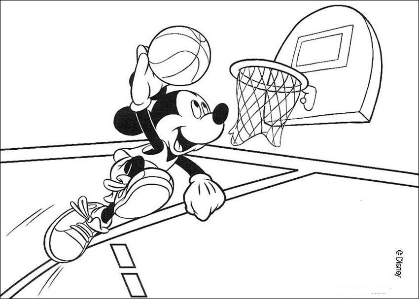 Animal Coloring Disney Toon Coloring Pages : Mickey Mouse, Minnie 