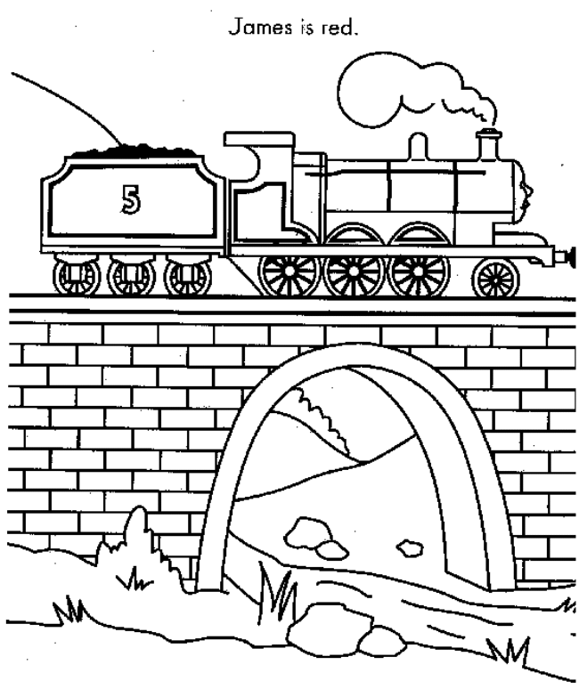 Thomas the Tank Engine Coloring Pages (4) | Coloring Kids