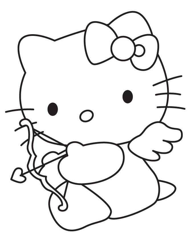 Hello Kitty Valentine Coloring Pages 403 | Free Printable Coloring 