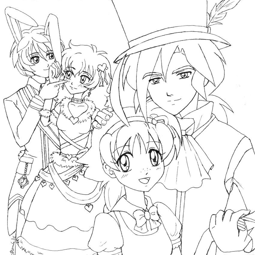 anime princesses Colouring Pages (page 2)