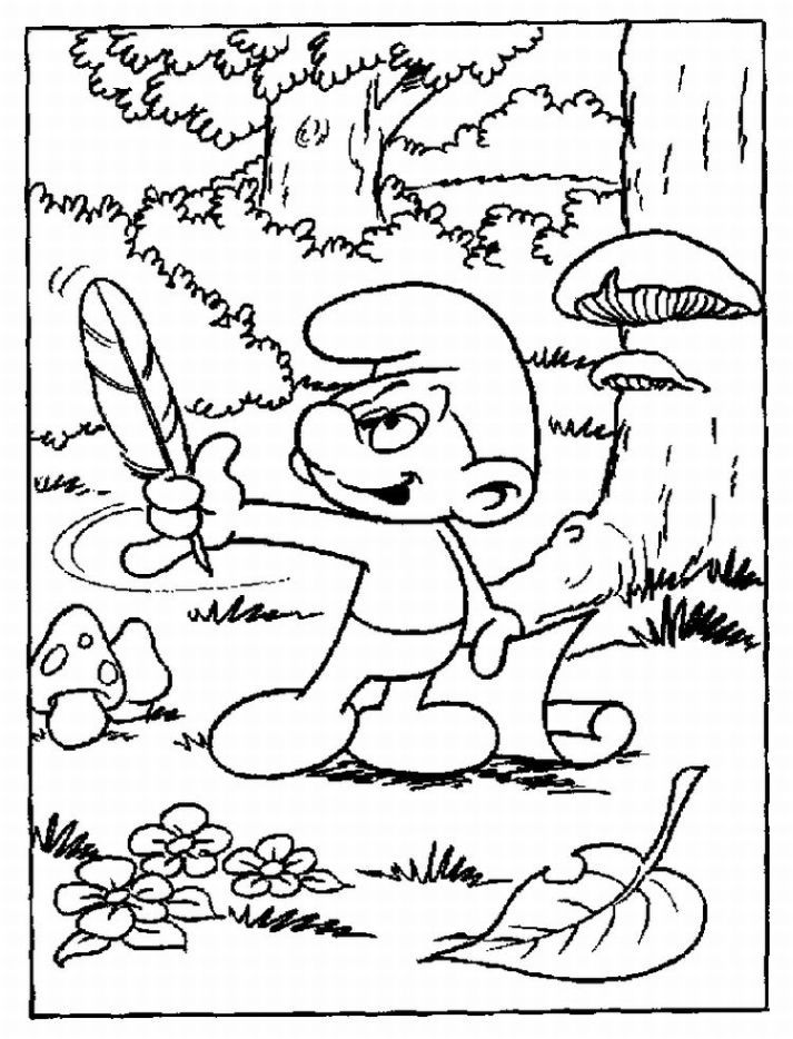 Smurfs Coloring Pages For Kids | Find the Latest News on Smurfs 