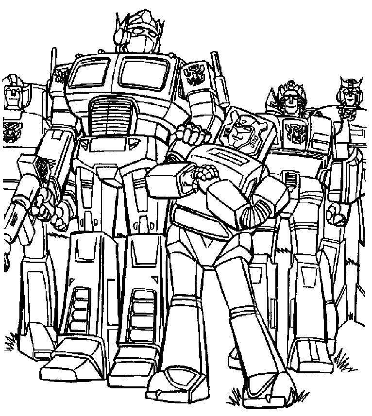 transformers coloring pages alien robots page to print