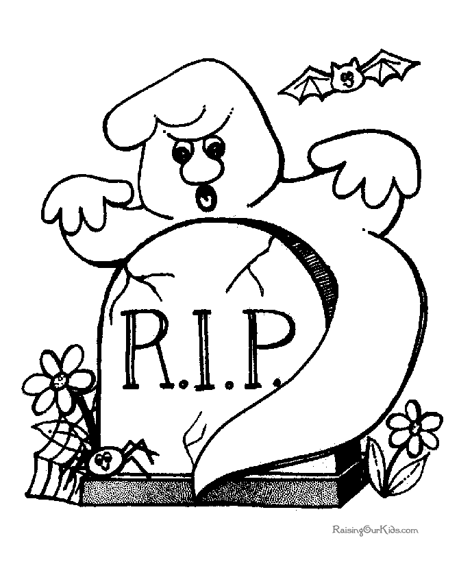 Halloween printable coloring pages - 003