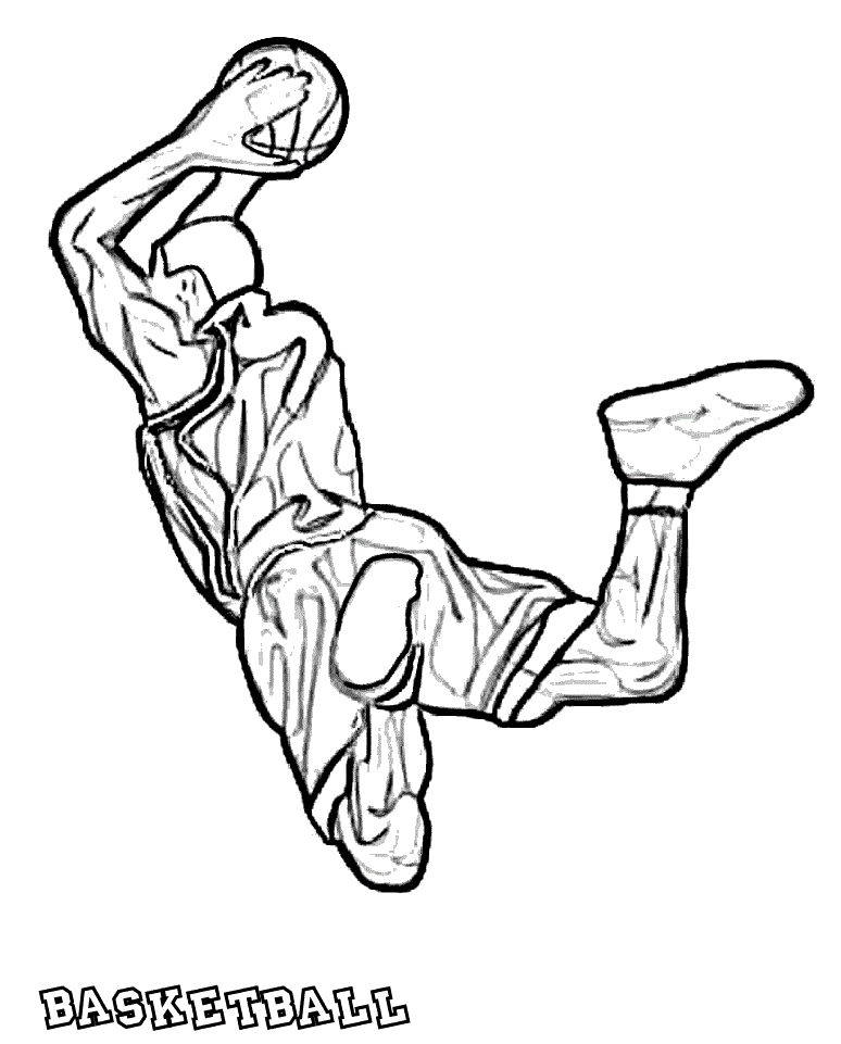 New Basketball Coloring Pages for kidsFree coloring pages for kids 