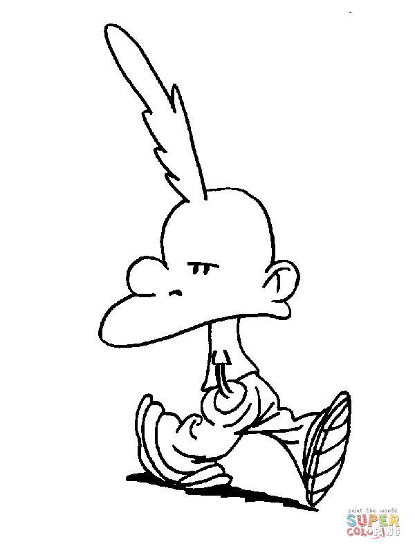Upset Titeuf coloring page | Free Printable Coloring Pages