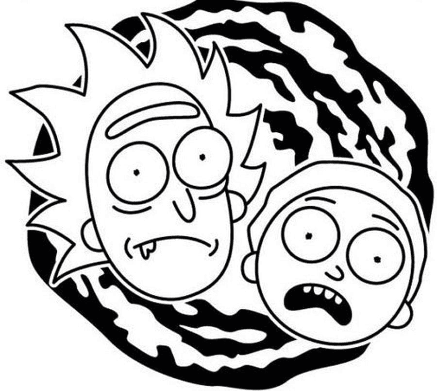 Rick and Morty Coloring Pages ...