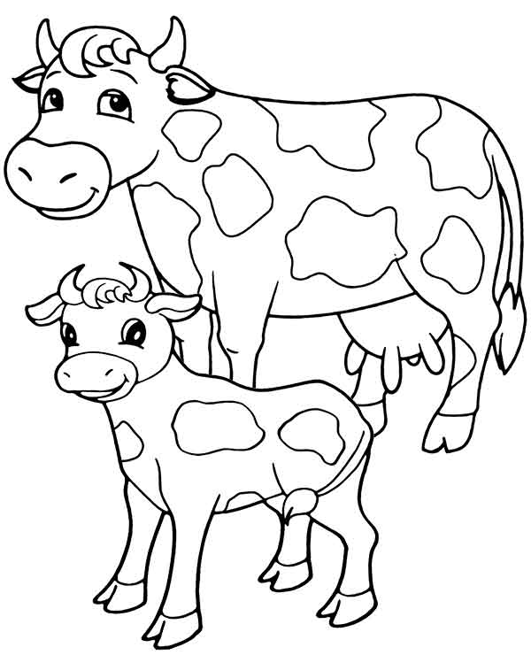 12 Best Free Printable Cow Coloring Pages For Kids and Adults