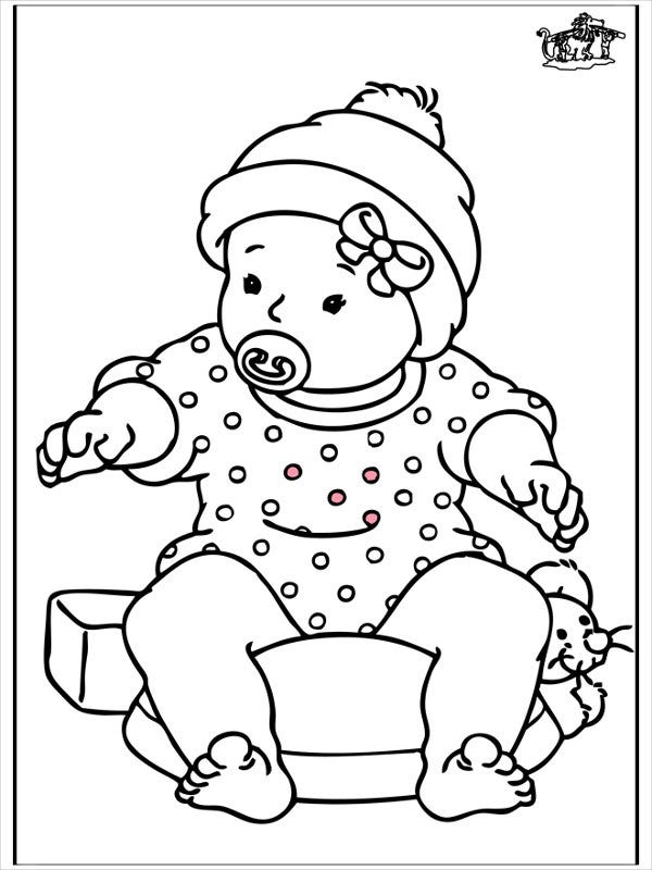 9+ Baby Girl Coloring Pages - JPG, AI Illustrator Download | Free & Premium  Templates