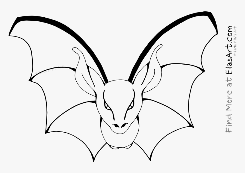Halloween Bats Coloring Pages Printable - Bat Color Page Halloween, HD Png  Download , Transparent Png Image - PNGitem