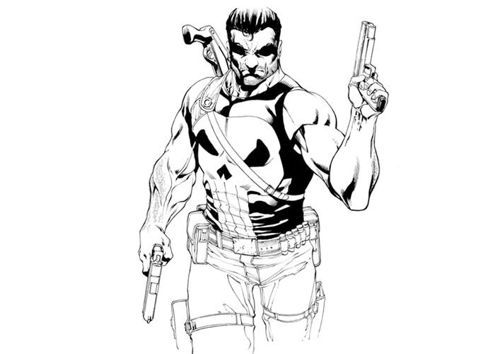 Punisher coloring pages