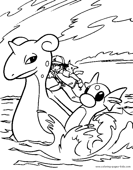 Ocean Pokemon coloring page - Pokemon Coloring Pages