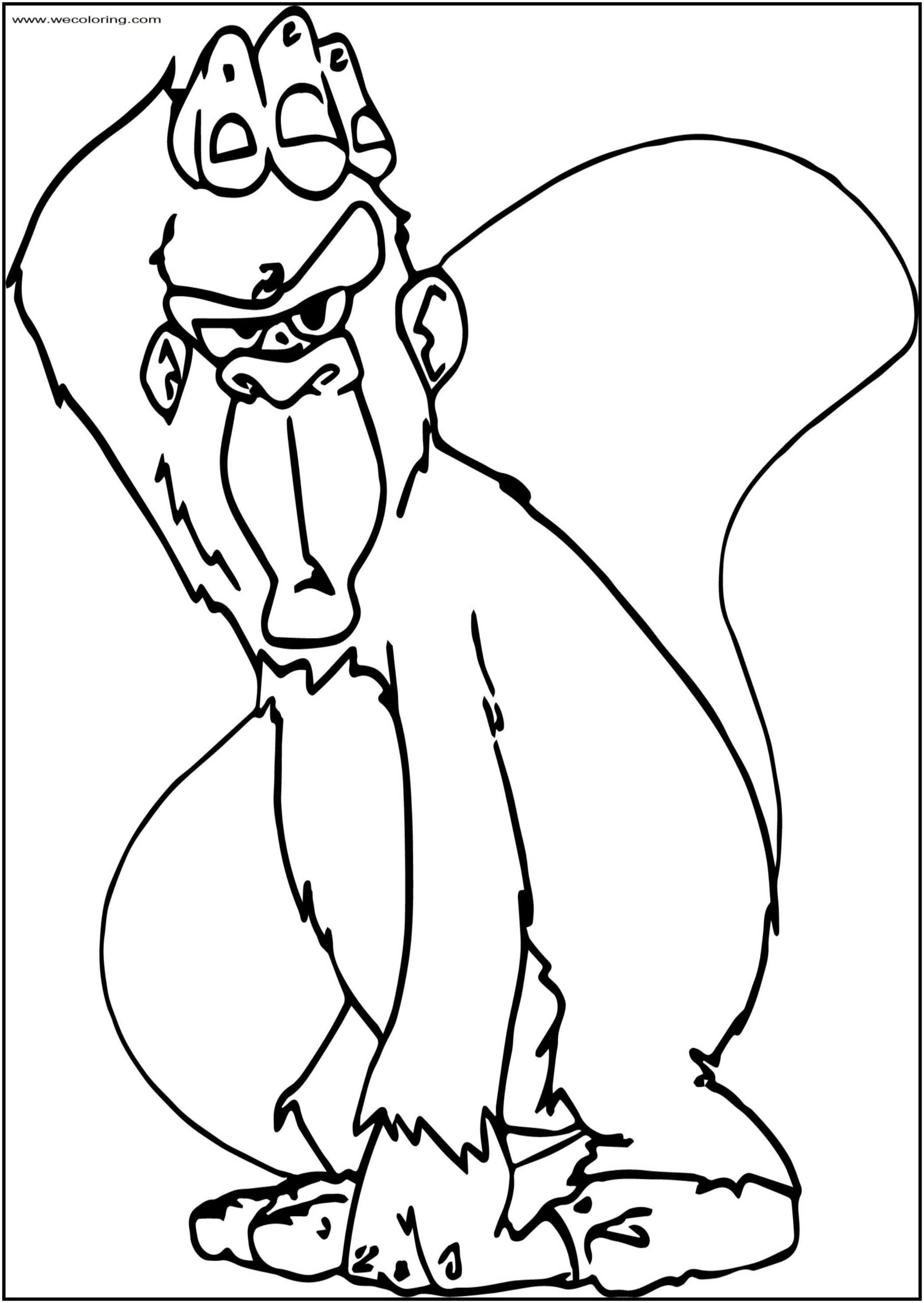 Coloring Pages : Free Printable Coloring For Gorillas Pusat Hobi ...