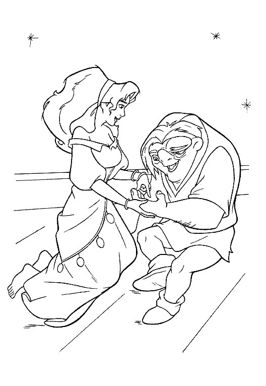 Coloring Page - The hunchback of the notre dame coloring pages 12