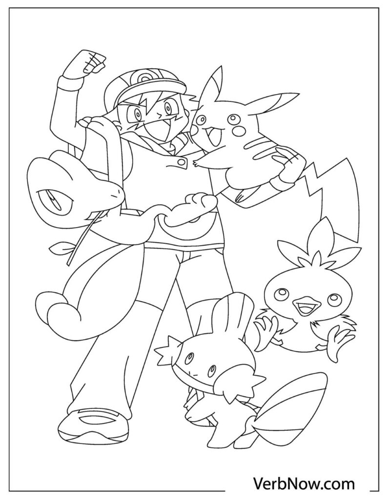 Free POKEMON Coloring Pages for Download (Printable PDF) - VerbNow