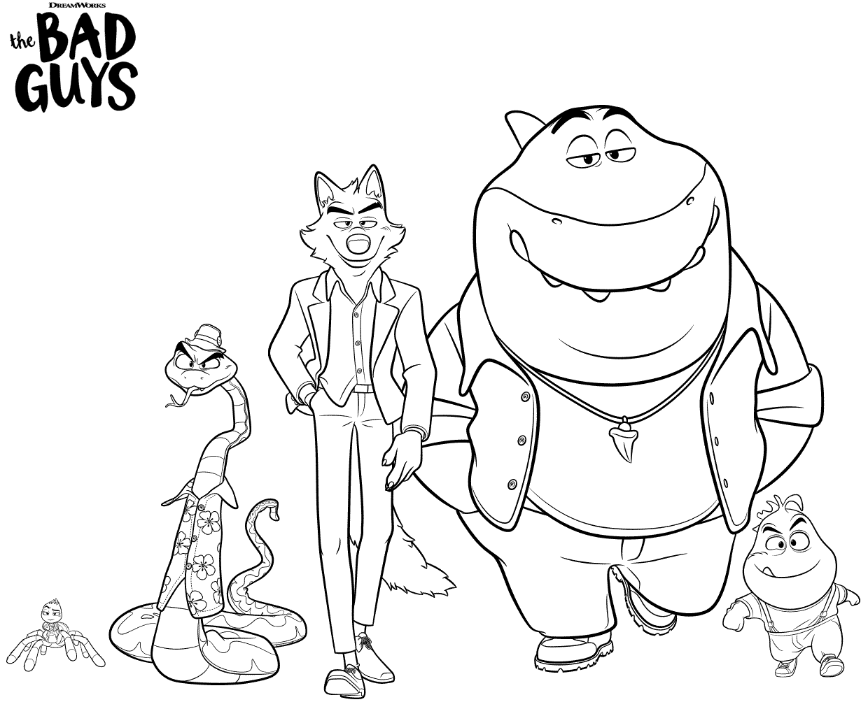 The Bad Guys Coloring Pages - The Bad Guys Coloring Pages - Coloring Pages  For Kids And Adults