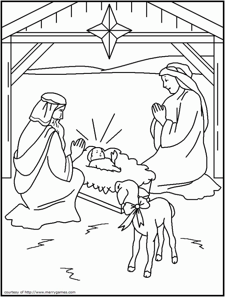 FREE Printable Christmas Coloring Pages - Religious | for the kids ...