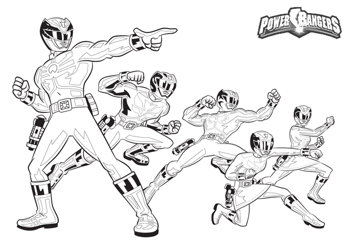 Power Rangers Samurai Coloring Pages Online Mighty Morphin Power ...