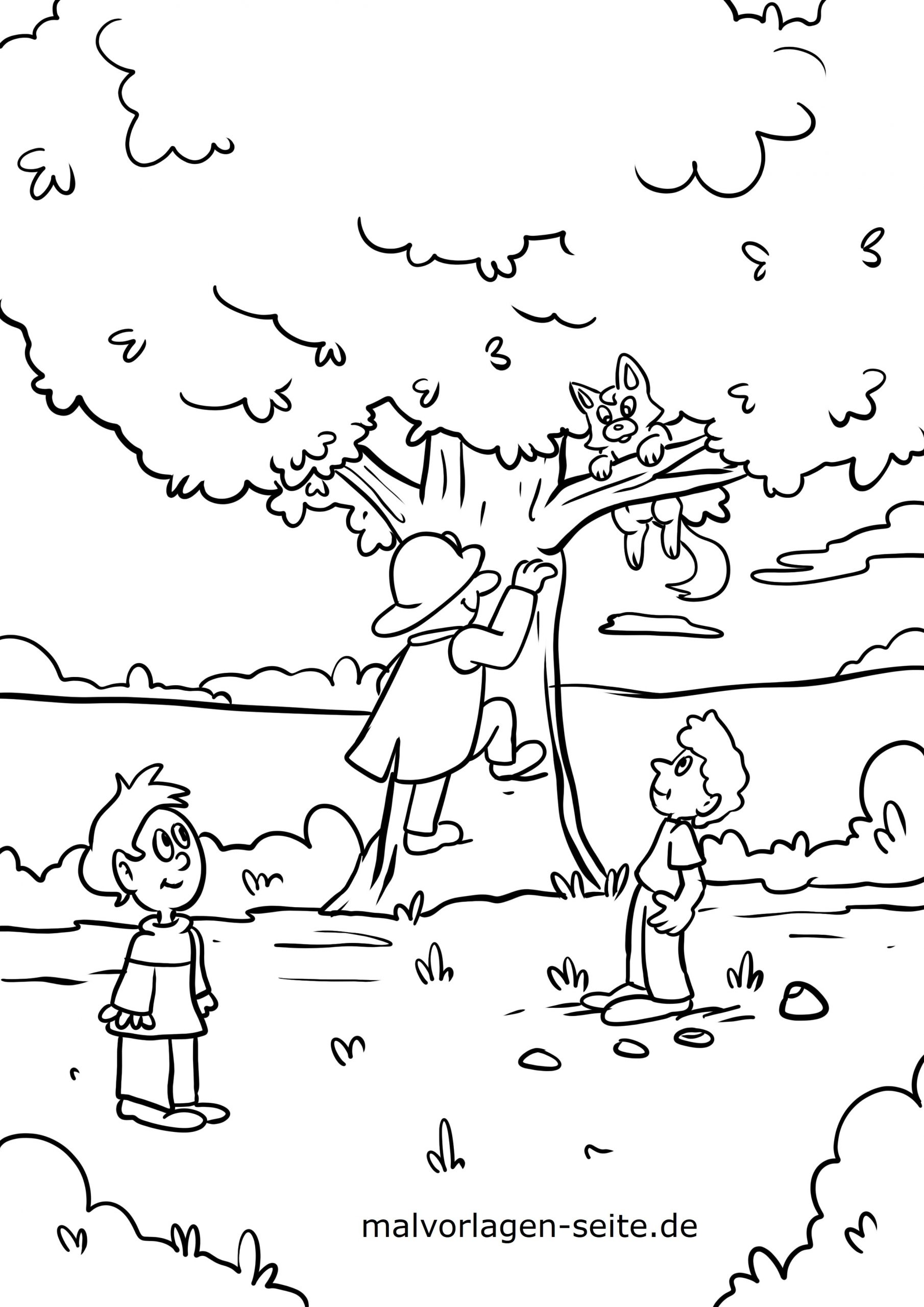 Malvorlage Feuerwehr Katze Baum Firefighter Coloring Page Book Police  Officer Badge Thank You – Stephenbenedictdyson