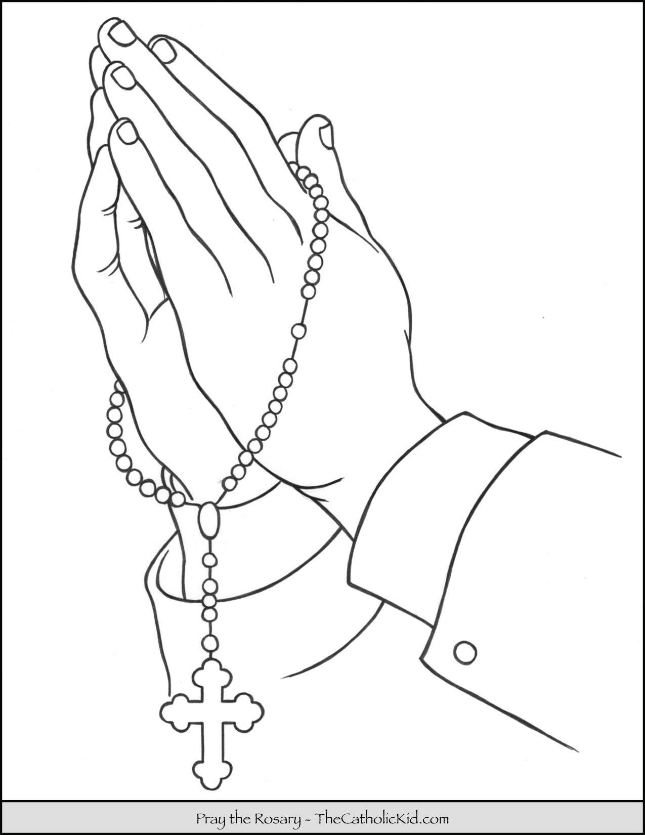 Rosary Coloring Pages - The Catholic Kid
