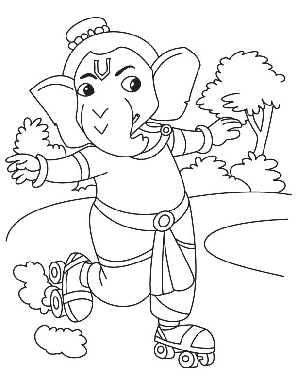 Ganesha pictures for colouring | Download Free Ganesha pictures for  colouring for kids | Best Coloring Pages