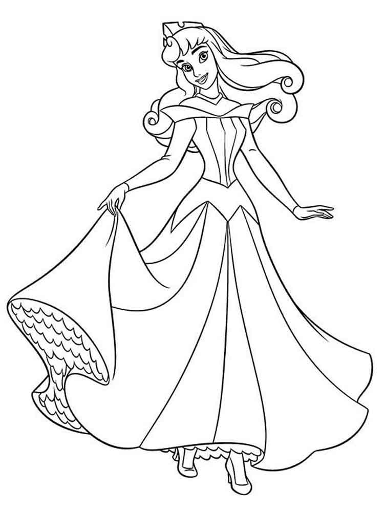 Free printable Sleeping Beauty coloring pages for kids