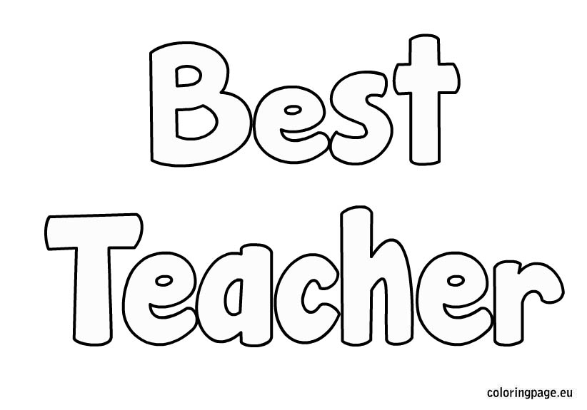 Best Teacher Coloring Pages - Get Coloring Pages