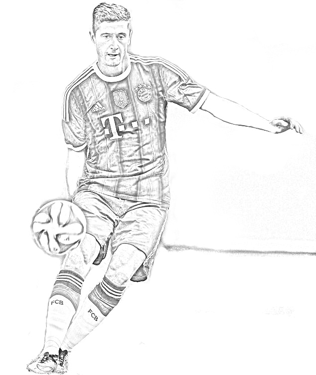 Lewandowski coloring book – Having fun with children