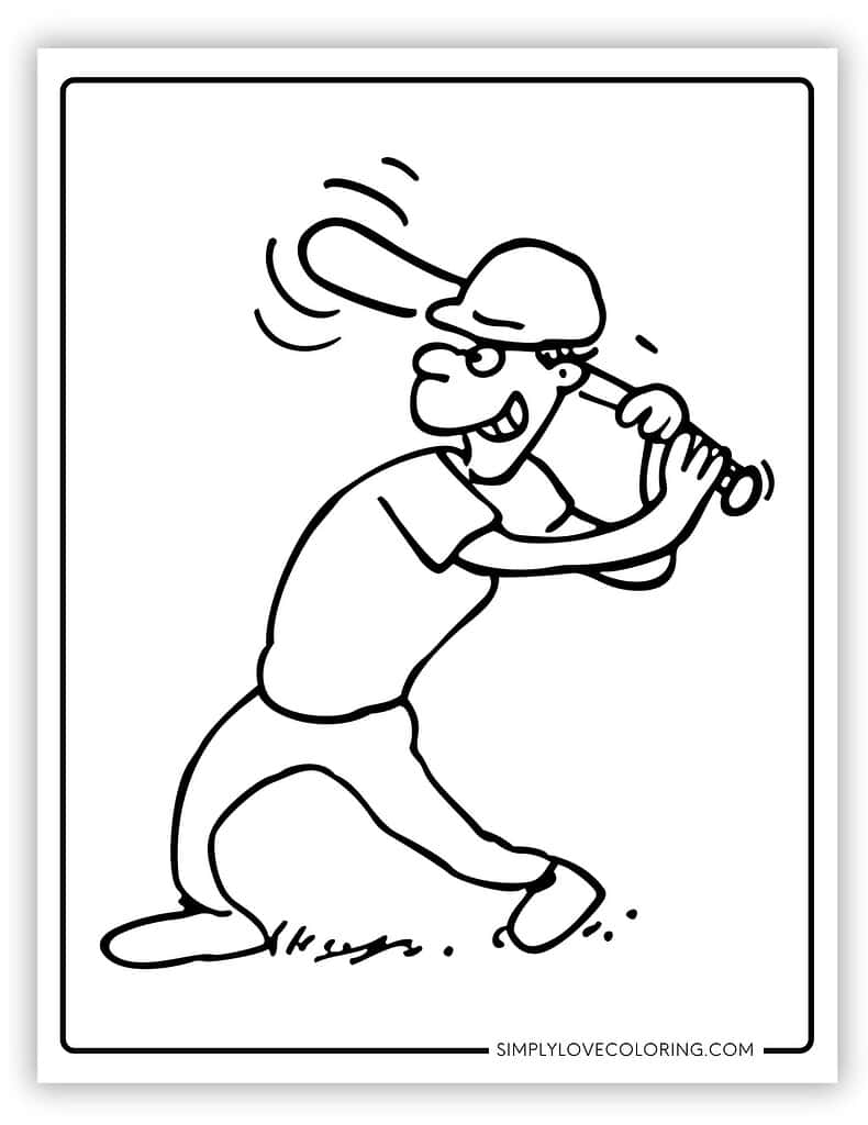 29 Baseball Coloring Pages (Free PDF ...