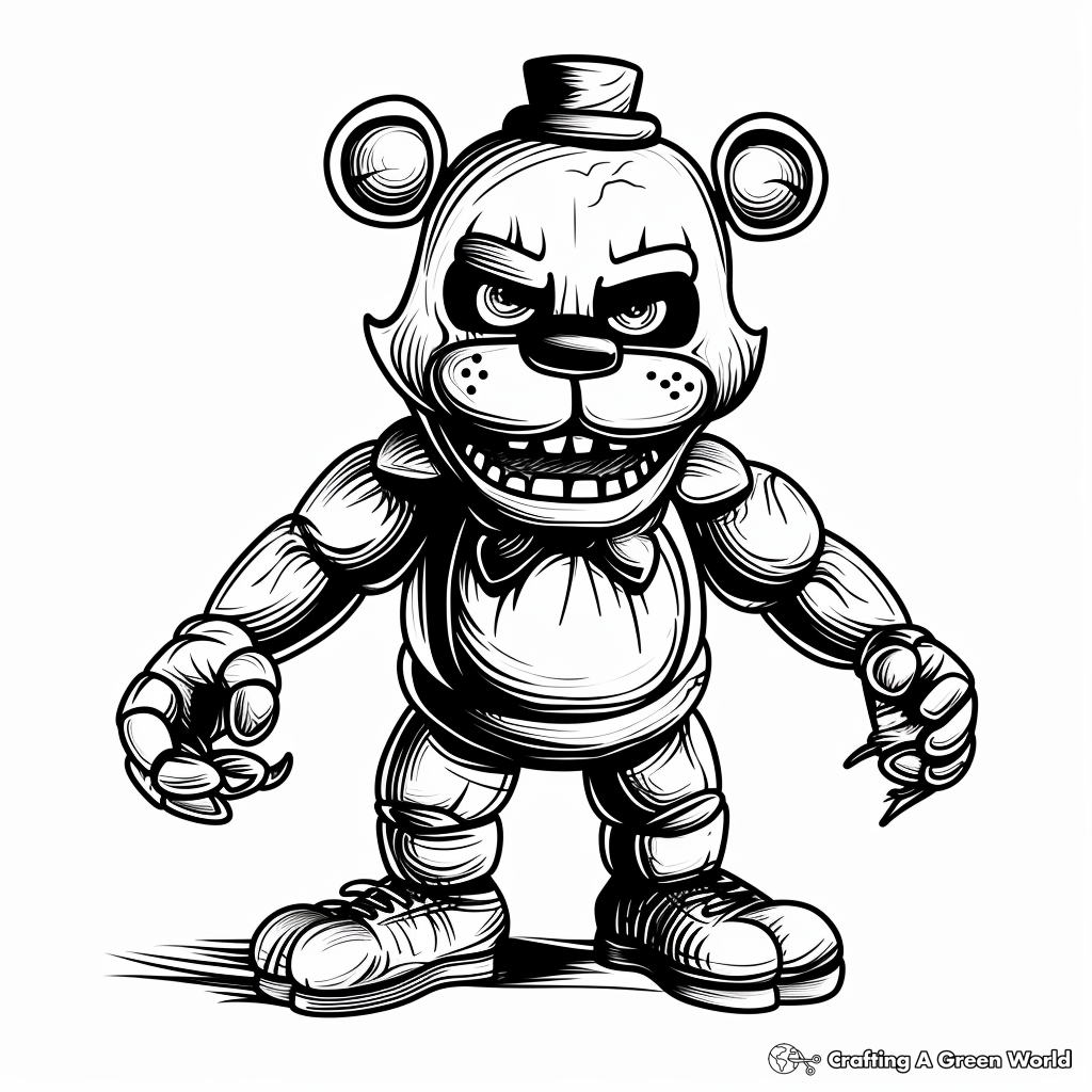 Freddy Fazbear Coloring Pages - Free ...