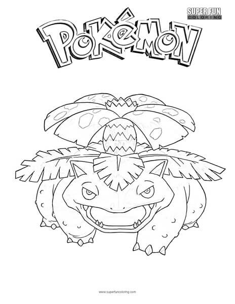 Venusaur Pokemon Coloring Page - Super ...