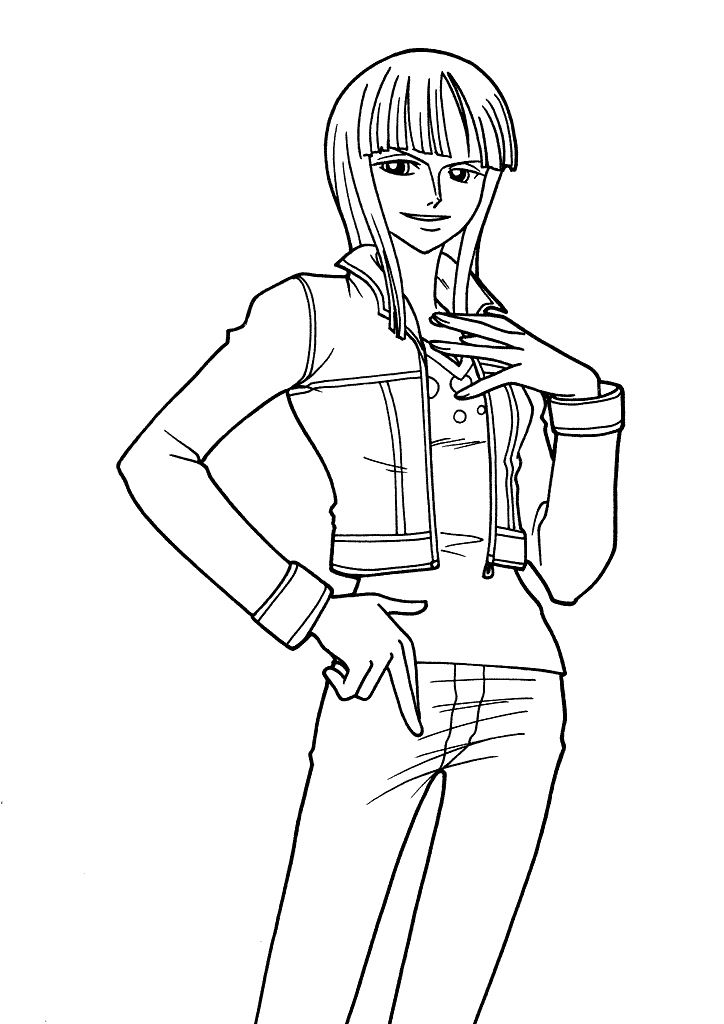 Archaeologist Niko Robin Coloring Pages ...