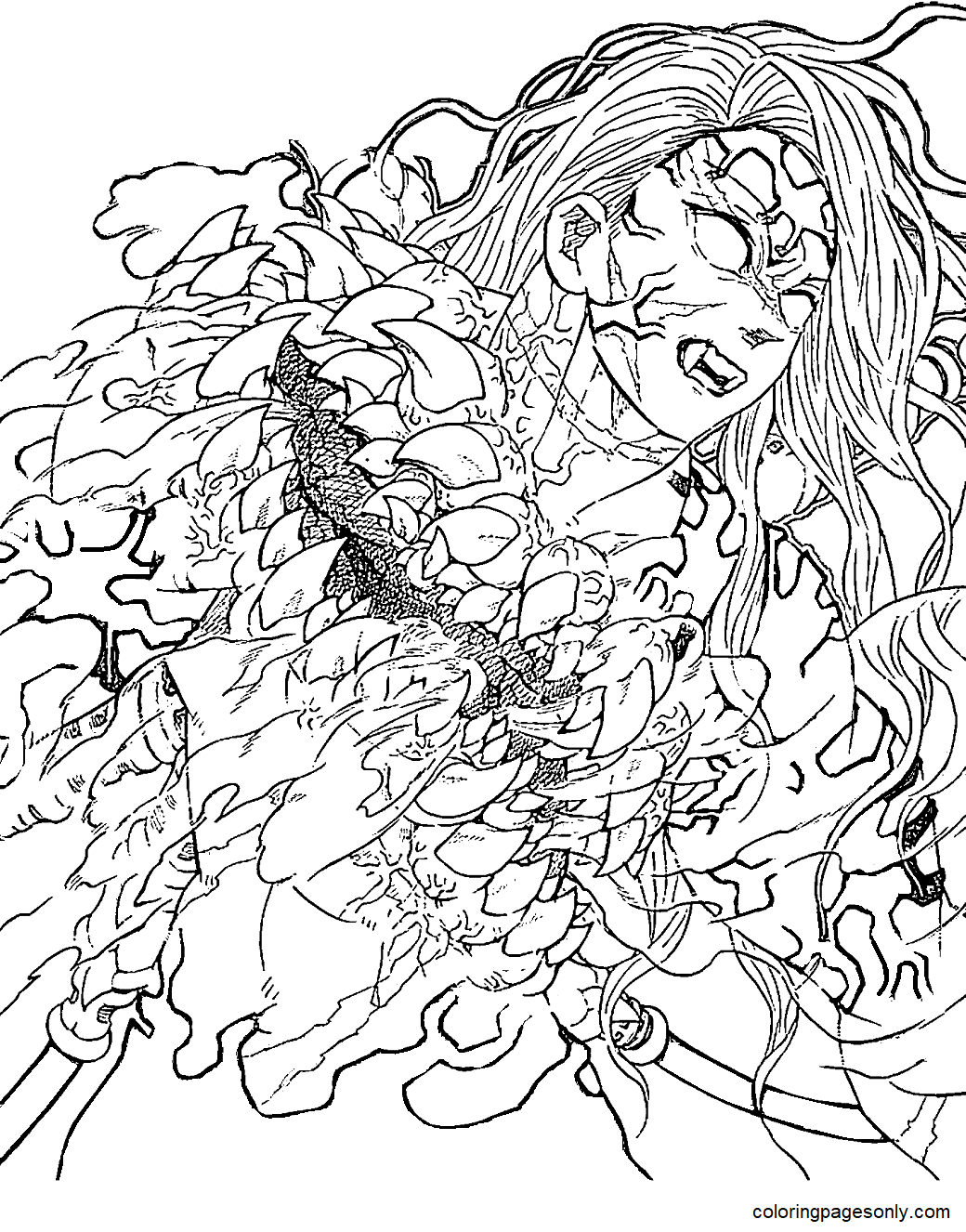 Muzan Kibutsuji Coloring Pages ...