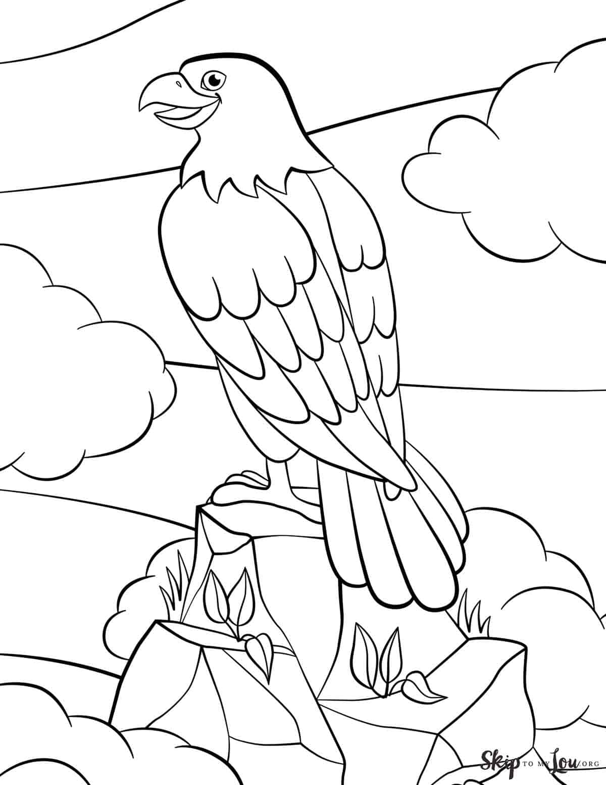 Bald Eagle Coloring Pages | Skip To My Lou