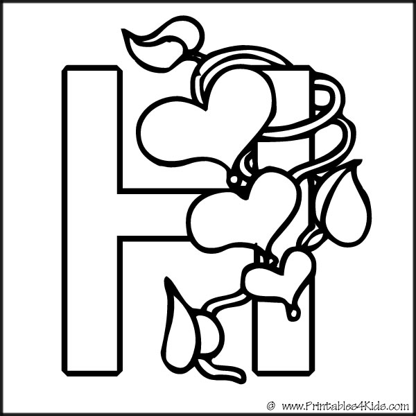 Letter H Coloring Pages Printable - Get ...