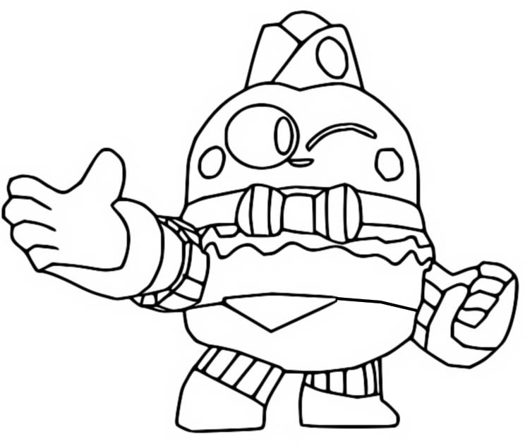 Coloring page Brawl Stars Jurassic ...
