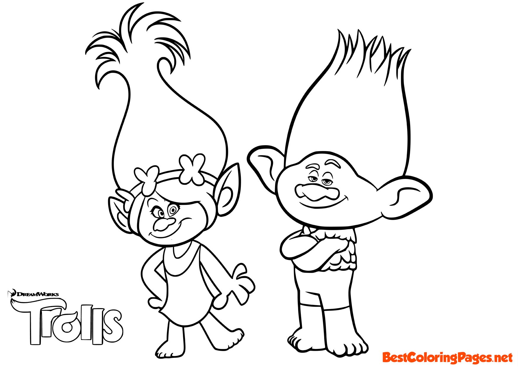 Trolls Coloring Pages ...