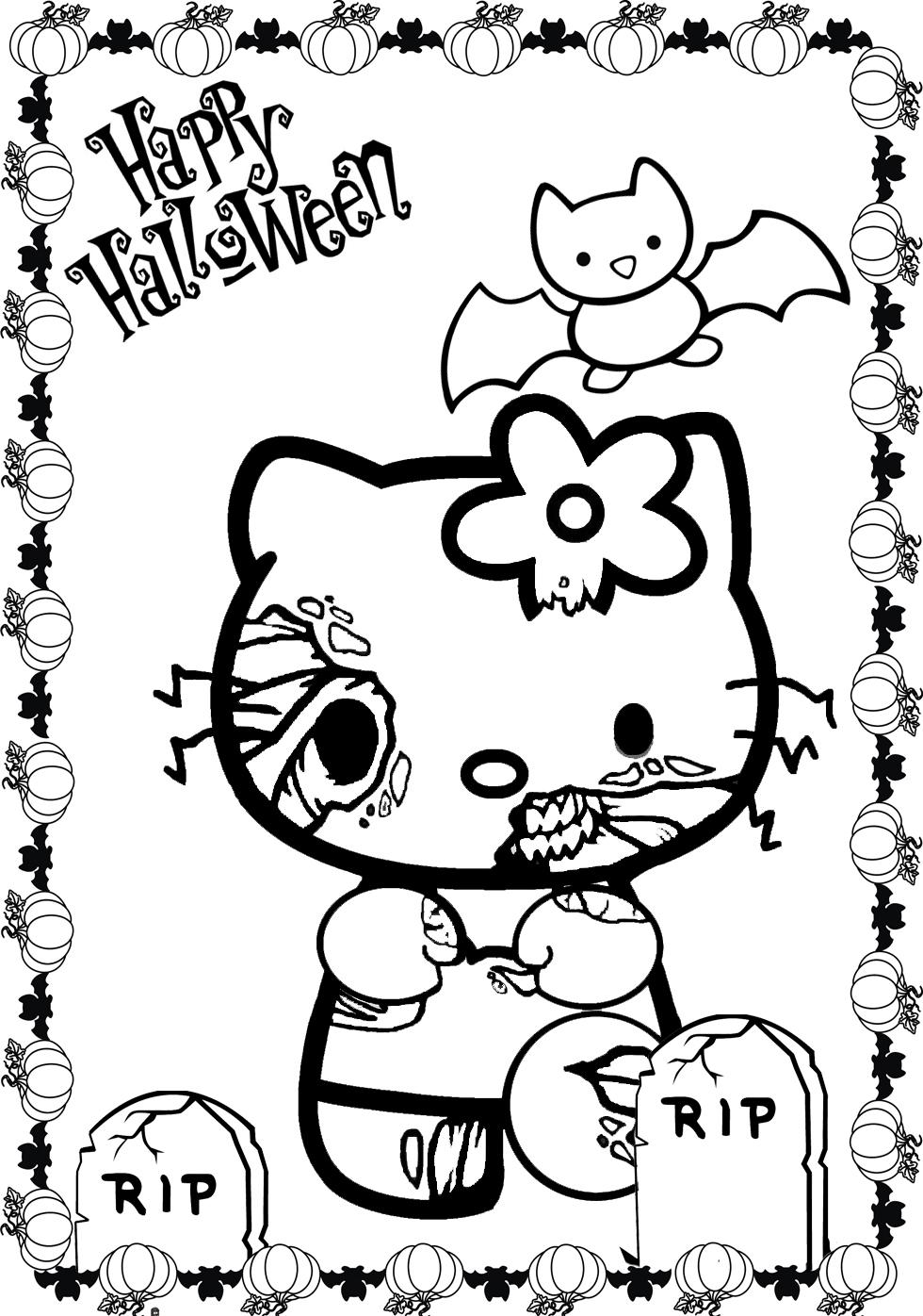 Hello Kitty Halloween Coloring Pages - Best Coloring Pages For Kids
