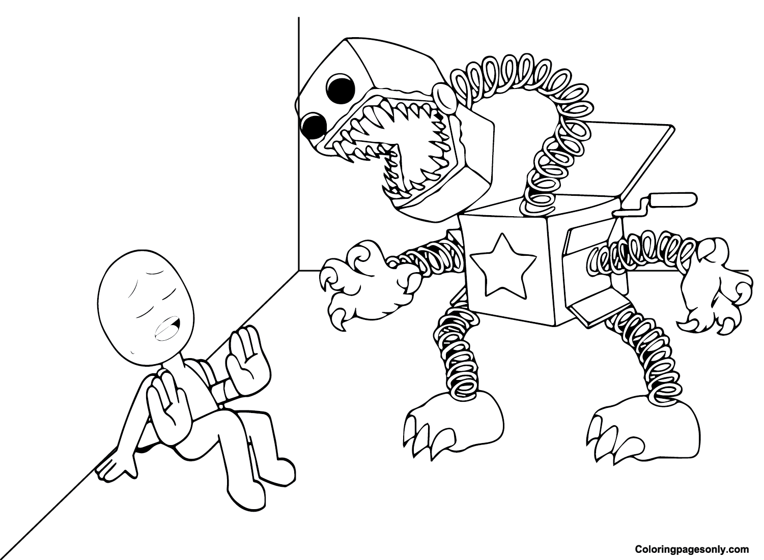 Boxy Boo Coloring Pages - Free Printable Coloring Pages