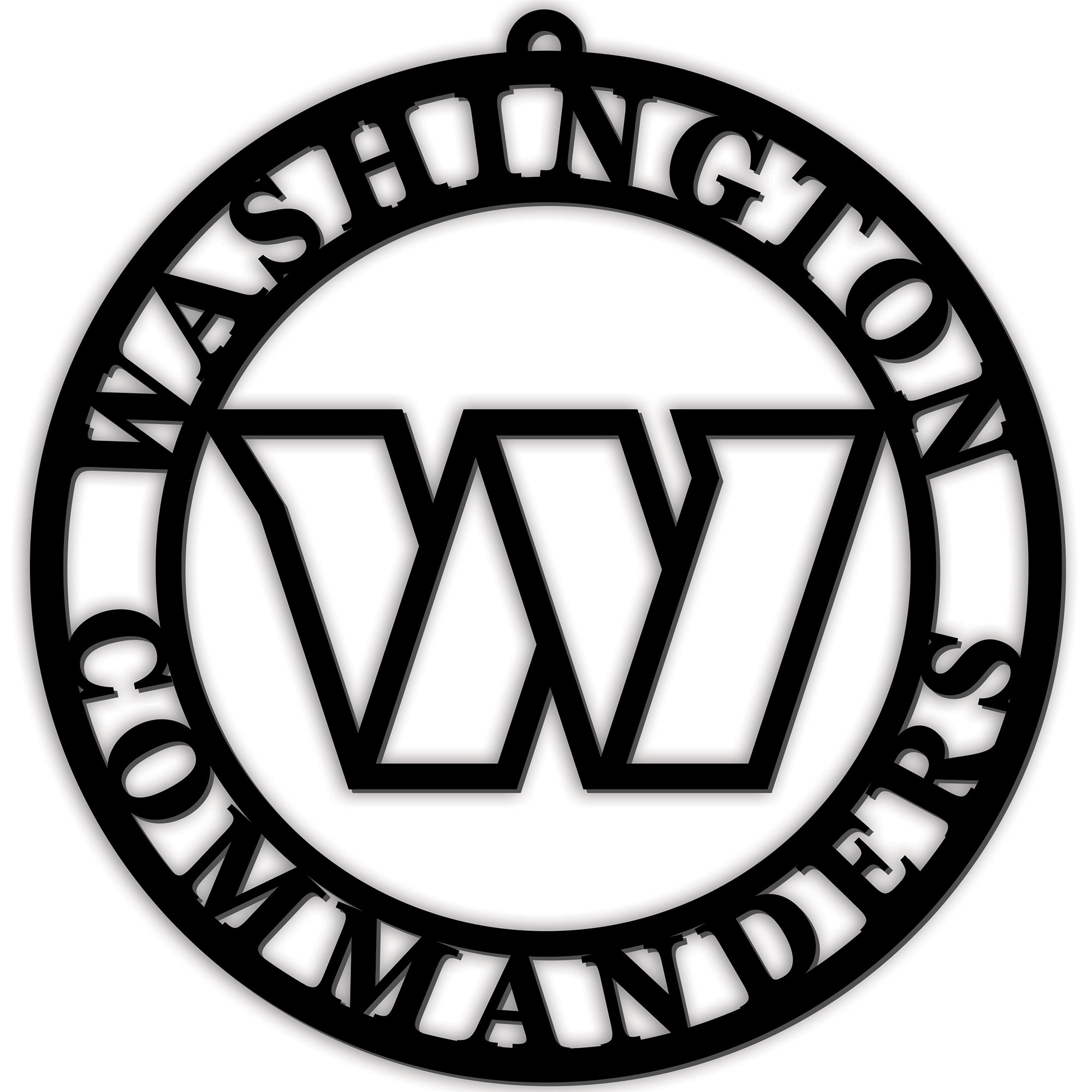 Washington Commanders 16'' Team Logo Cutout - Black