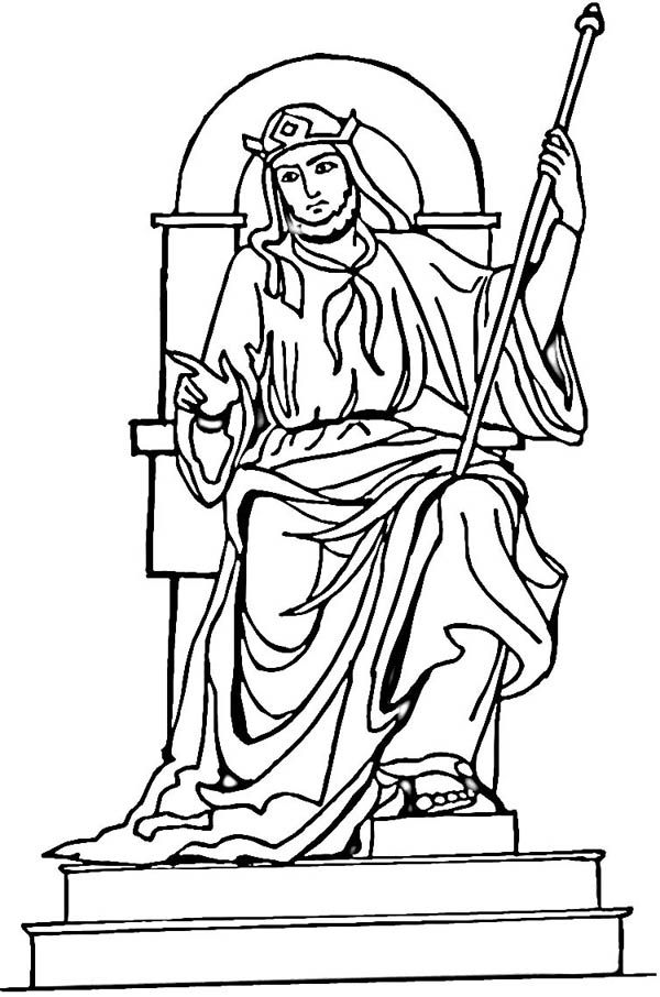 King Solomon Throne Coloring Page - NetArt | Coloring pages, Scripture  coloring, King solomon