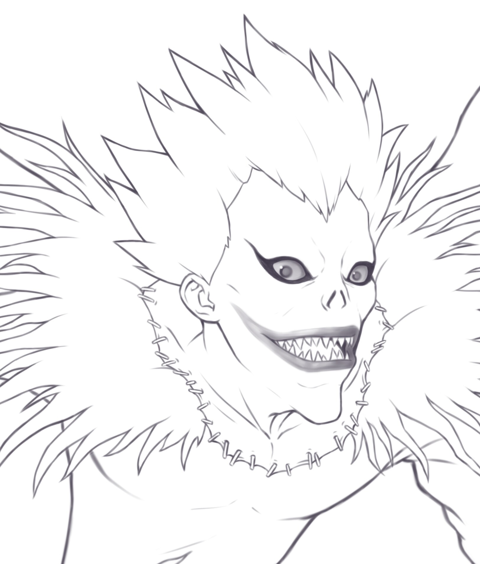 Ryuk Coloring Pages - Coloring Nation