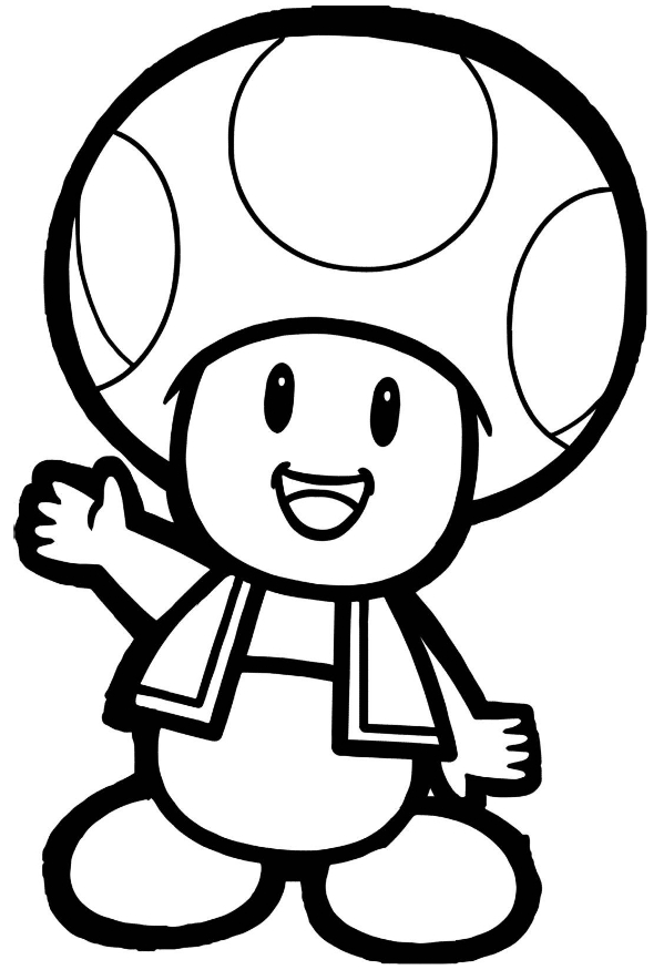 Drawing 2 from Toad coloring page