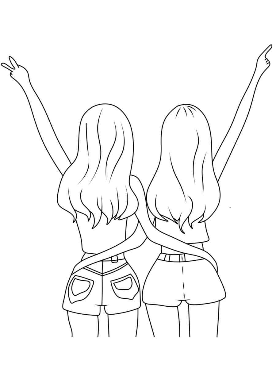 BFF coloring page